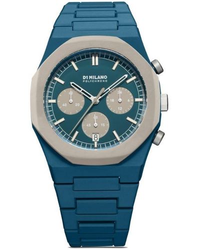 D1 Milano ポリクロノ 40.5mm 腕時計 - ブルー