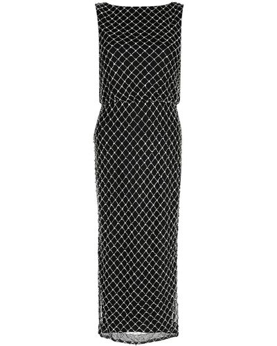 Rachel Gilbert Ada Crystal-embellished Sleeveless Dress - Black