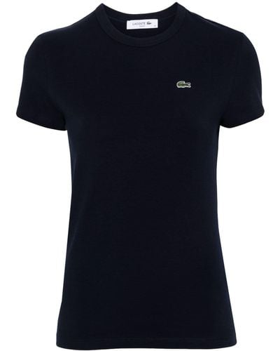 Lacoste T-Shirt aus Bio-Baumwolle - Schwarz
