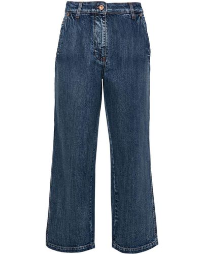 Aspesi Mid-rise Wide-leg Jeans - Blue