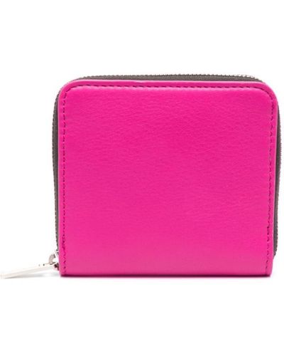 Rick Owens Zip-up Leather Wallet - Pink