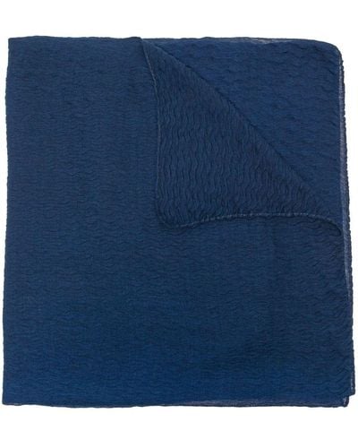 Agnona Textured Cashmere-silk Scarf - Blue