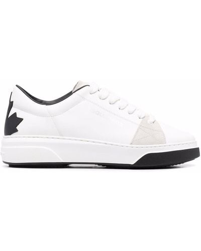 DSquared² Sneakers con tacco a contrasto - Bianco