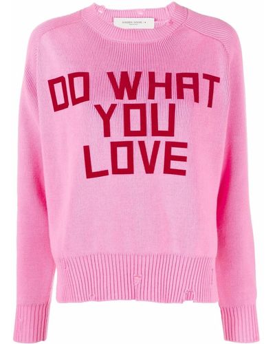 Golden Goose Do What You Love Sweater - Pink