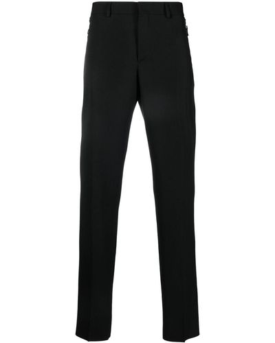 Moschino Mid-rise Slim-cut Pants - Black
