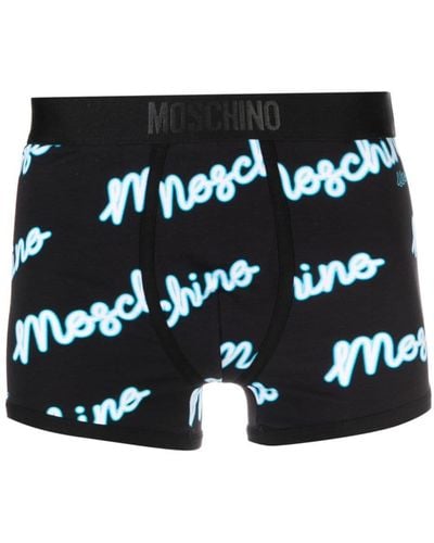 Moschino Shorts mit Logo-Print - Schwarz