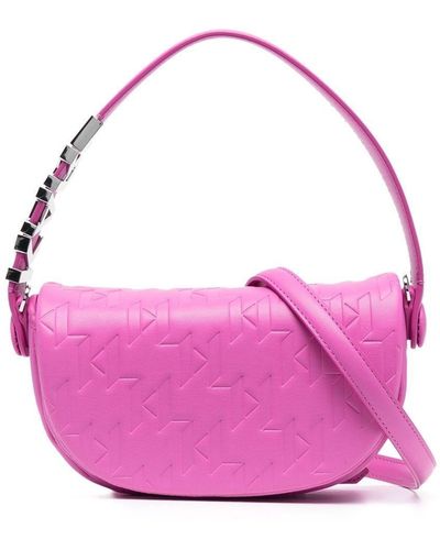 Karl Lagerfeld K/swing Shoulder Bag - Pink