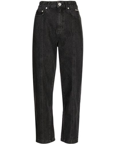Chocoolate Jeans Met Toelopende Pijpen - Zwart