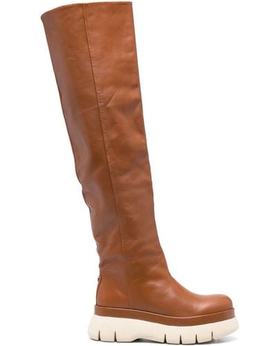 Isabel Marant Knee-high Leather Boots - Brown