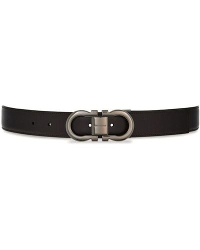Ferragamo Gacini Leather Belt - Black