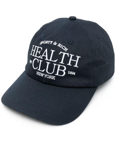 Sporty & Rich SR Health Baseballkappe - Blau