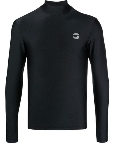 Coperni Camiseta con logo en el pecho - Negro