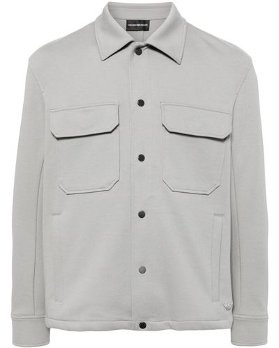 Emporio Armani Button-up Shirtjack - Grijs