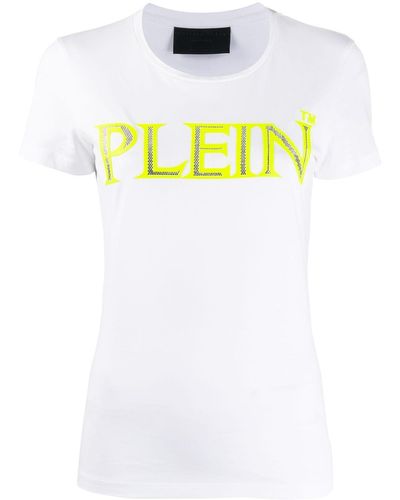 Philipp Plein T-shirt a girocollo - Bianco
