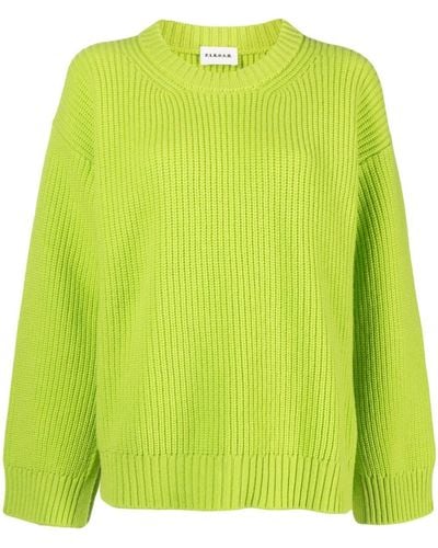 P.A.R.O.S.H. Knitted Long-sleeve Wool Jumper - Green