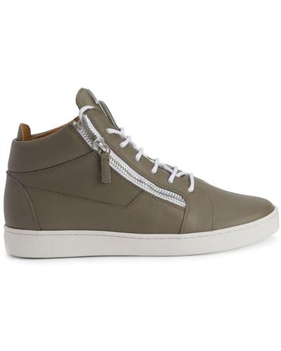 Giuseppe Zanotti Frankie Leather High-top Sneakers - Brown