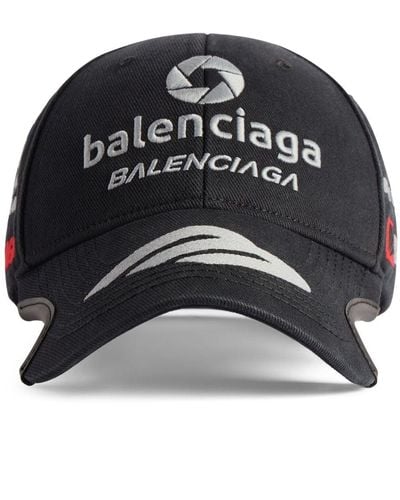 Balenciaga Gorra con logo bordado - Negro