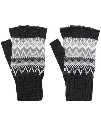 Private Stock Fingerless Merino Gloves - Black