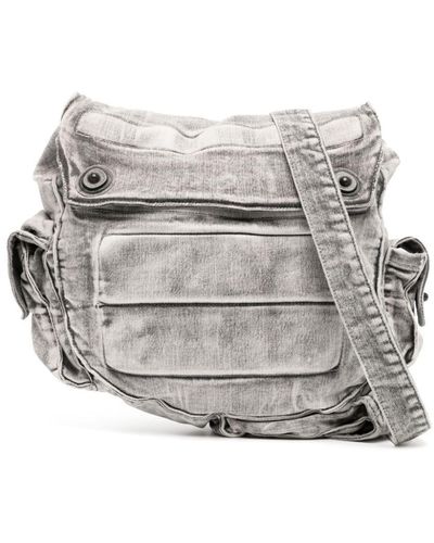 Julius Gas Mask Messenger Bag - Grey