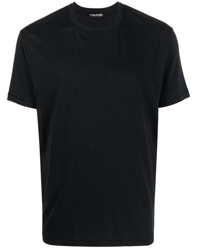 Tom Ford Crew-Neck Cotton-Lyocell T-Shirt - Black