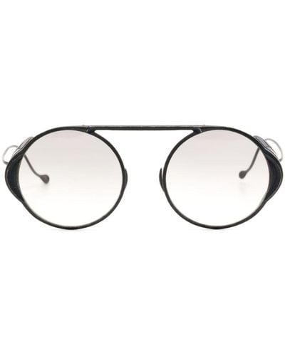 Rigards Round-frame Tinted-lenses Sunglasses - Black