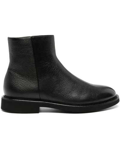 Doucal's Ankle Leather Boots - Black