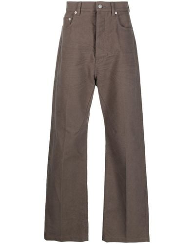 Rick Owens High-waisted Wide-leg Jeans - Brown