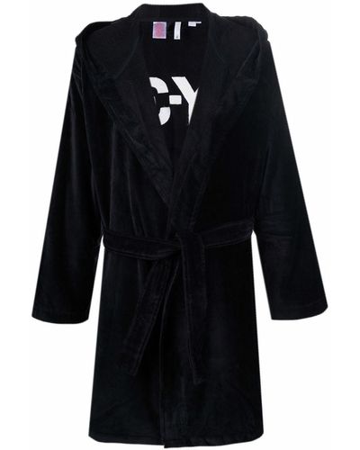 Y-3 Vestido de fiesta con logo bordado - Negro