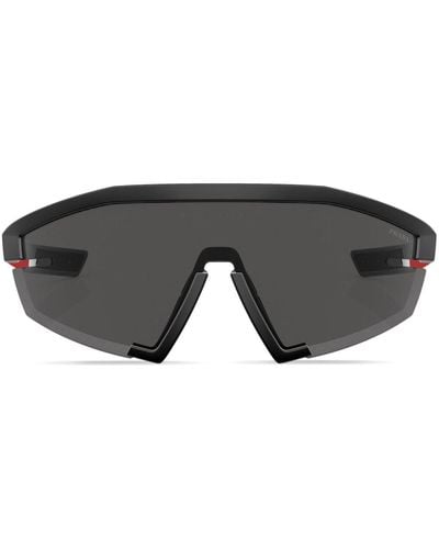 Prada Linea Rossa Ps 03zs Pilot-frame Sunglasses - Grey
