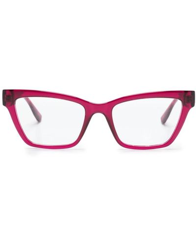 Karl Lagerfeld スクエア眼鏡フレーム - ピンク