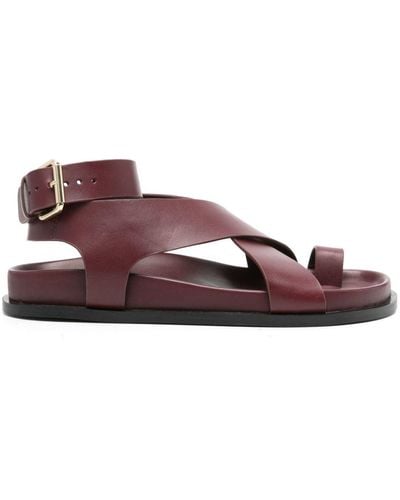 A.Emery Jalen leather sandals - Marrone