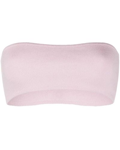 Allude Cropped Top - Roze