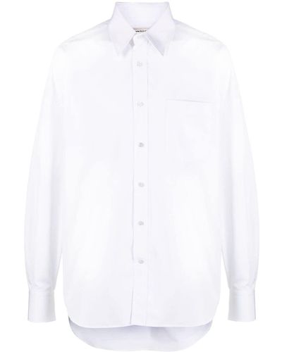 Alexander McQueen ポインテッドカラー シャツ - ホワイト