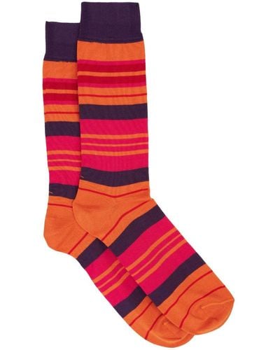 Etro Striped Knit Socks - ブルー