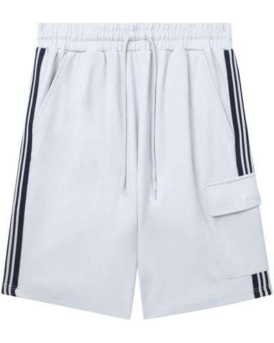 FIVE CM Stripe-detail Drawstring Shorts - Blue