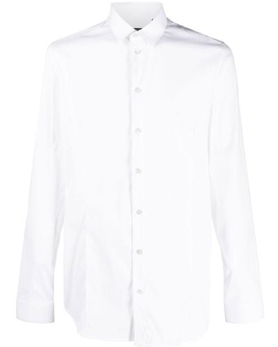 Patrizia Pepe Slim-cut Long-sleeve Shirt - White