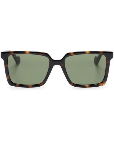 Gucci GG1540S スクエア眼鏡フレーム - グリーン