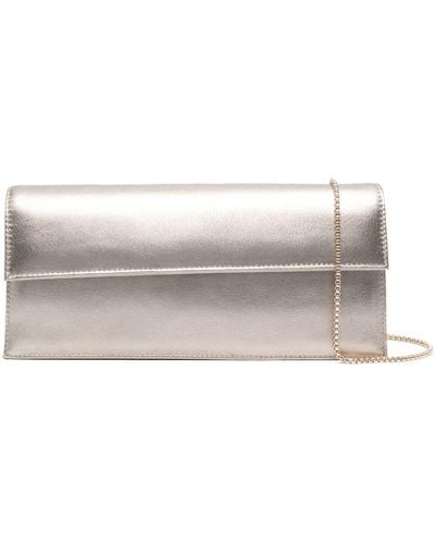 Aspinal of London Ava Handtasche im Metallic-Look - Grau