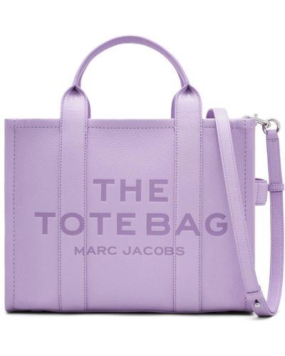 Marc Jacobs The Medium Leather Tote - Purple