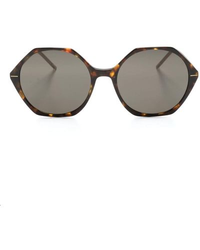 BOSS 1585/s Geometric-frame Sunglasses - Gray