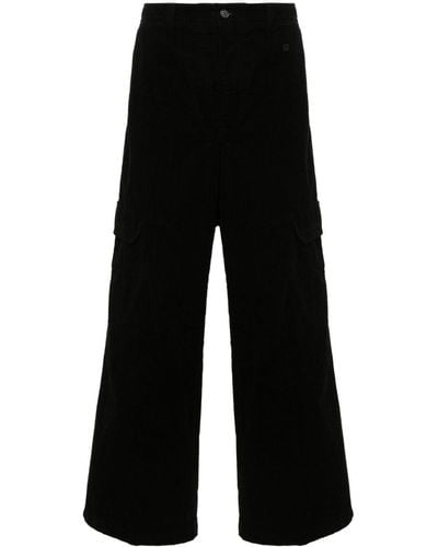 Acne Studios Corduroy Straight-leg Trousers - Black