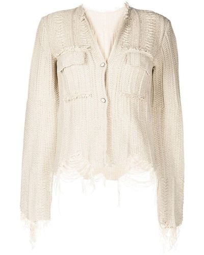 JNBY Cropped Button-up Cardigan - Natural