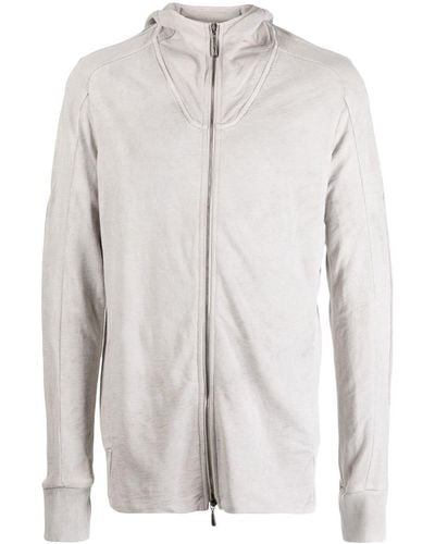 Masnada Long-sleeve Cotton Hooded Jacket - White