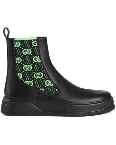 Gucci GG Leather Boot - Black