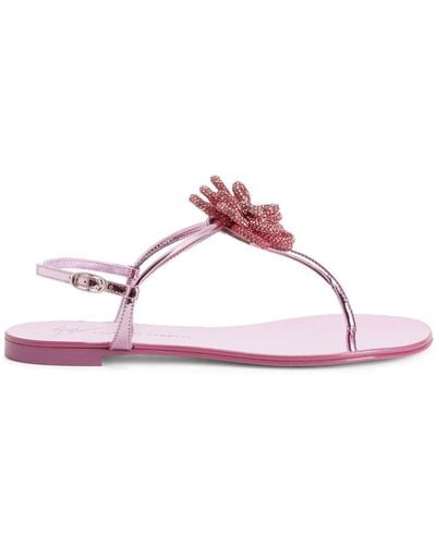 Giuseppe Zanotti Sandalen mit Blumenmuster - Pink