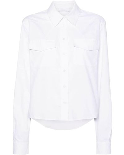 Rabanne Long-sleeve Cotton Shirt - White