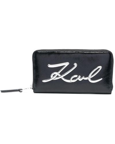 Karl Lagerfeld Cartera Signature Soft - Azul