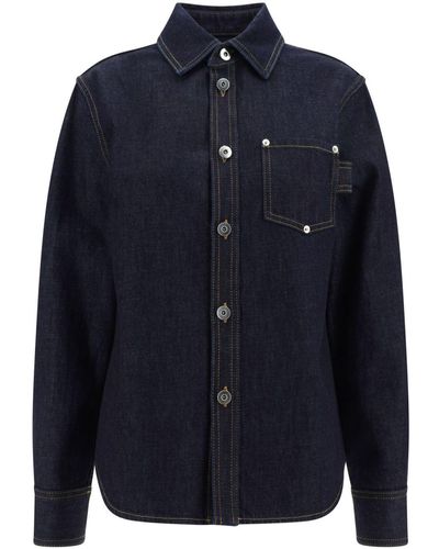 Bottega Veneta Camicia denim a maniche lunghe - Blu