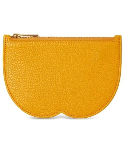 Burberry Small Chess Leather Pouch - Orange