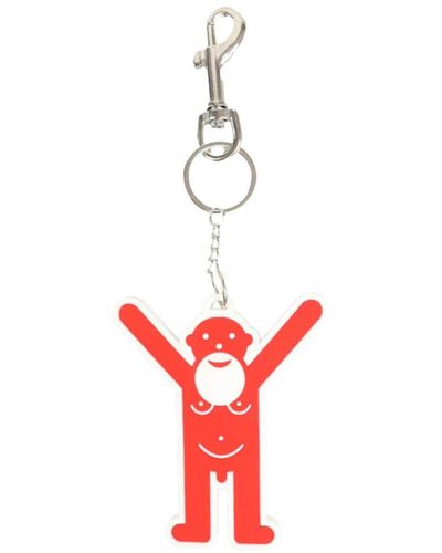 Walter Van Beirendonck Graphic-pendant Keyholder - Red